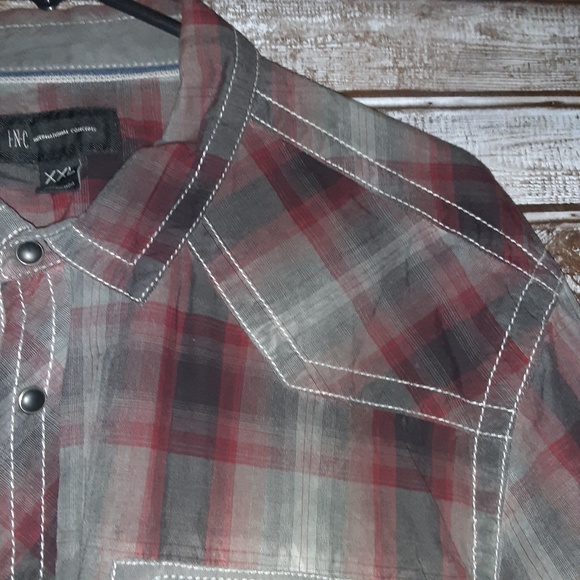 ⭐INC International Concepts Grey Red Size XXL⭐ - Picture 6 of 8